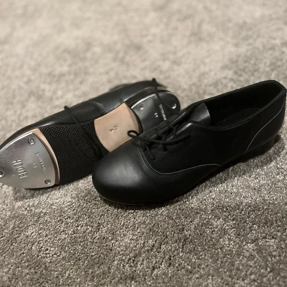 Bloch Women's Black Lace-Up Tap Dance split heel shoes - Picture 2 of 2